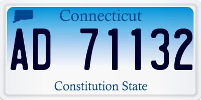 CT license plate AD71132