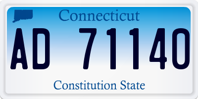 CT license plate AD71140