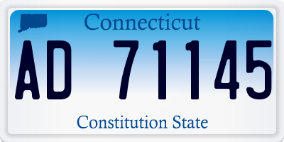 CT license plate AD71145