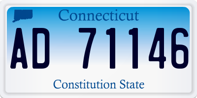CT license plate AD71146