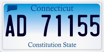 CT license plate AD71155