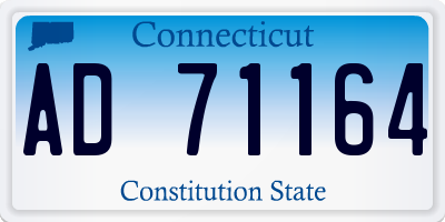 CT license plate AD71164