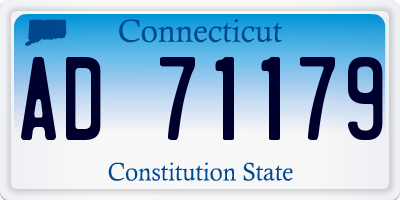 CT license plate AD71179