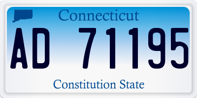 CT license plate AD71195