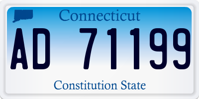 CT license plate AD71199