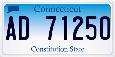 CT license plate AD71250