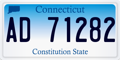 CT license plate AD71282