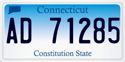 CT license plate AD71285