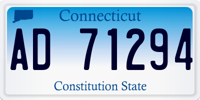CT license plate AD71294