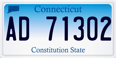 CT license plate AD71302