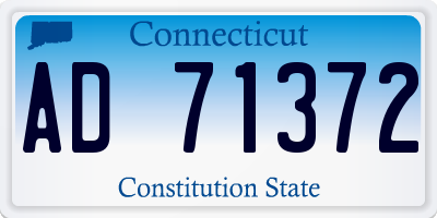 CT license plate AD71372
