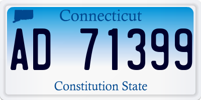 CT license plate AD71399