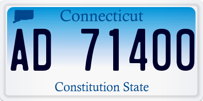 CT license plate AD71400
