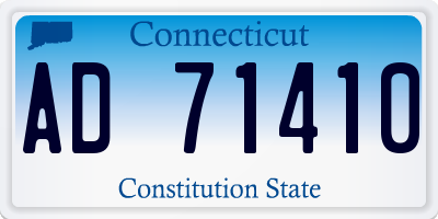 CT license plate AD71410