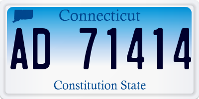 CT license plate AD71414