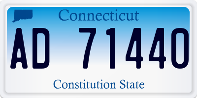 CT license plate AD71440