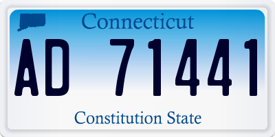 CT license plate AD71441