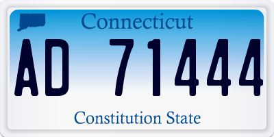 CT license plate AD71444