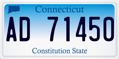 CT license plate AD71450