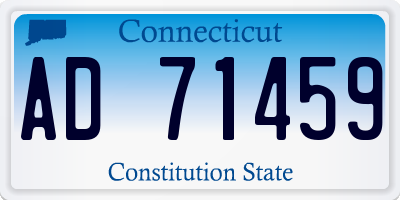 CT license plate AD71459