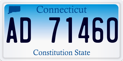 CT license plate AD71460