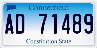 CT license plate AD71489