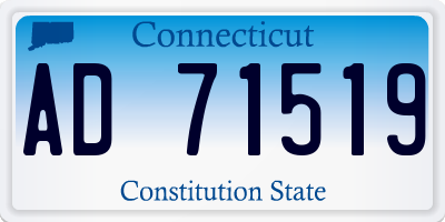 CT license plate AD71519