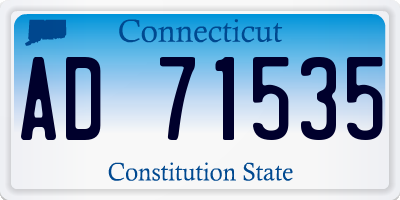 CT license plate AD71535