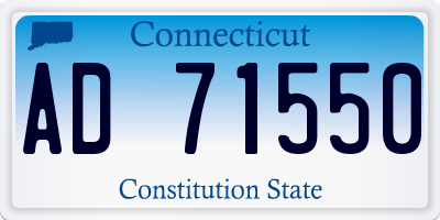 CT license plate AD71550
