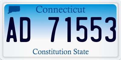 CT license plate AD71553
