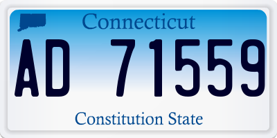 CT license plate AD71559