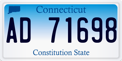 CT license plate AD71698