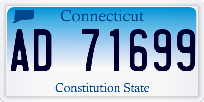 CT license plate AD71699
