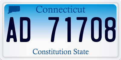 CT license plate AD71708