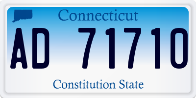 CT license plate AD71710