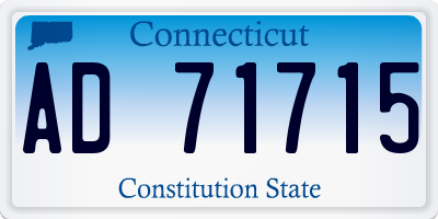 CT license plate AD71715