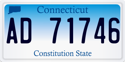 CT license plate AD71746