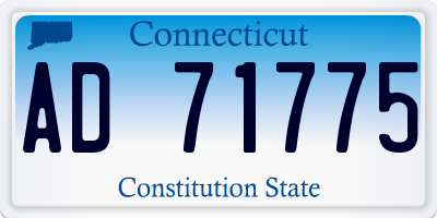 CT license plate AD71775