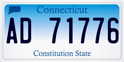 CT license plate AD71776