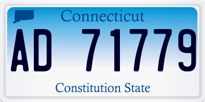 CT license plate AD71779