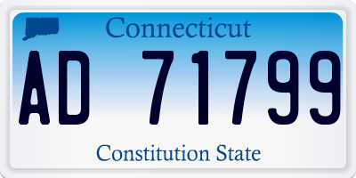 CT license plate AD71799