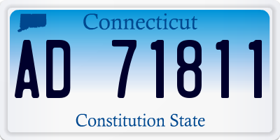 CT license plate AD71811