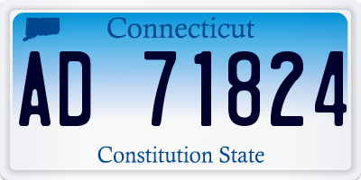 CT license plate AD71824