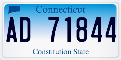 CT license plate AD71844