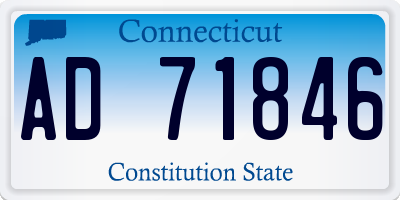 CT license plate AD71846