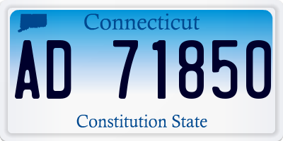 CT license plate AD71850