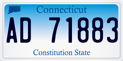CT license plate AD71883