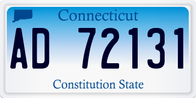 CT license plate AD72131