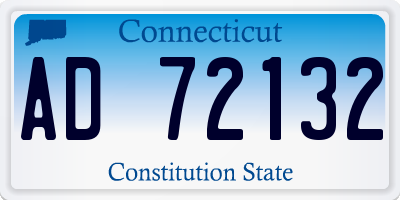 CT license plate AD72132