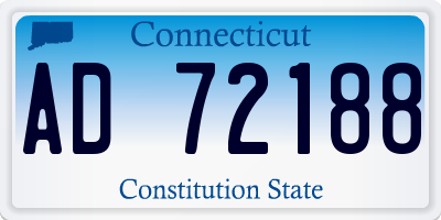 CT license plate AD72188